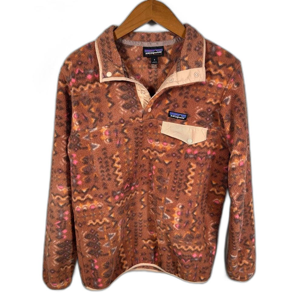 Patagonia Lightweight Synchilla® Snap-T® Fleece Pullover Patterned Size Small
